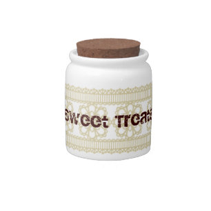Old-fashioned Lace Candy Jar