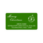 [ Thumbnail: Old Fashioned "Merry Christmas" Address Label ]