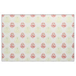 Old fashioned Pears and Cherries Damask Pattern Fabric