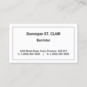Old Fashioned Professional Attorney Business Card