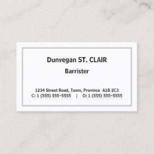 Old Fashioned Professional Attorney Business Card