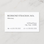 [ Thumbnail: Old Fashioned Professional Business Card ]
