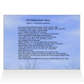 Old Fashioned Raisin Bread Recipe Card (Inside Horizontal (Top))