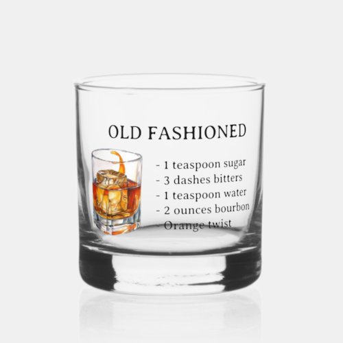 Old Fashioned Recipe Burton Whiskey  Whiskey Glass