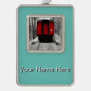 Old Fashioned Red Steam Train Ornament