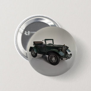 old-fashioned retro convertible car button