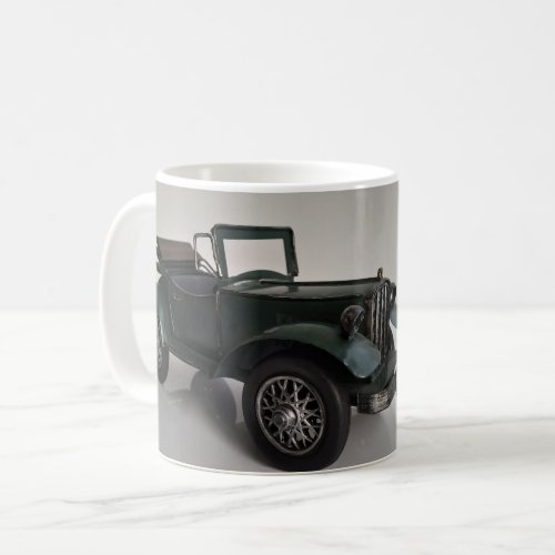 old_fashioned retro style convertible car coffee mug