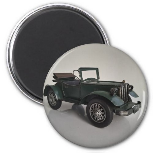 old_fashioned retro style convertible car magnet