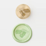 Old Fashioned Ribbon Candy Christmas Party Wax Seal Stamp<br><div class="desc">Design features an original marker illustration of classic old-fashioned Christmas ribbon candy. Perfect for winter or holiday entertaining! This festive hard candy design is also available on other products. Lots of additional illustrations are also available from this shop. Don't see what you're looking for? Need help with customization? Contact Rebecca...</div>