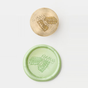 Old Fashioned Ribbon Candy Christmas Party Wax Seal Stamp