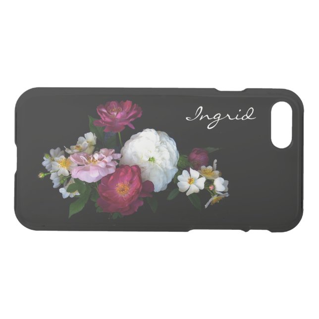 Old Fashioned Rose Garden Flowers iPhone 7 Case (Back Horizontal)