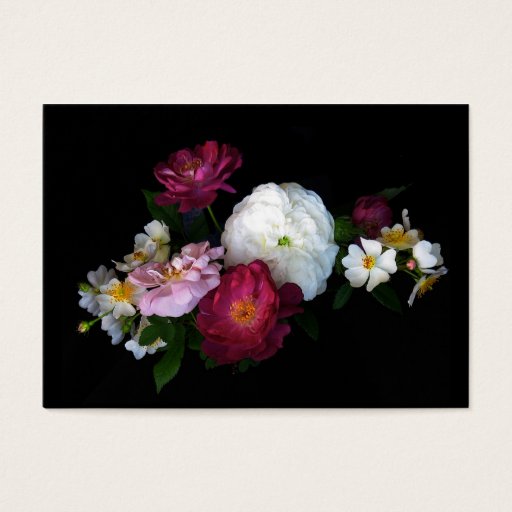 Customizable Old fashioned Roses ATC Business Card Templates