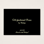 Old fashioned Roses ATC (Back)