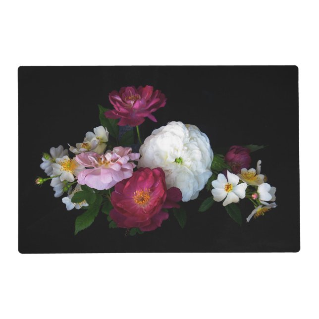 Old Fashioned Roses Laminated Placemat (Front)