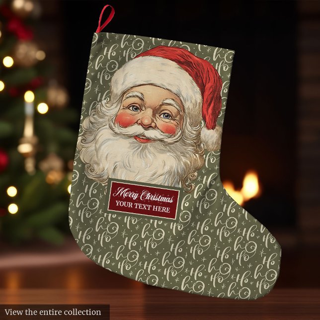 Old Fashioned Santa Claus Christmas Stocking Chic (Old Fashioned Santa Claus Christmas Stocking Chic)
