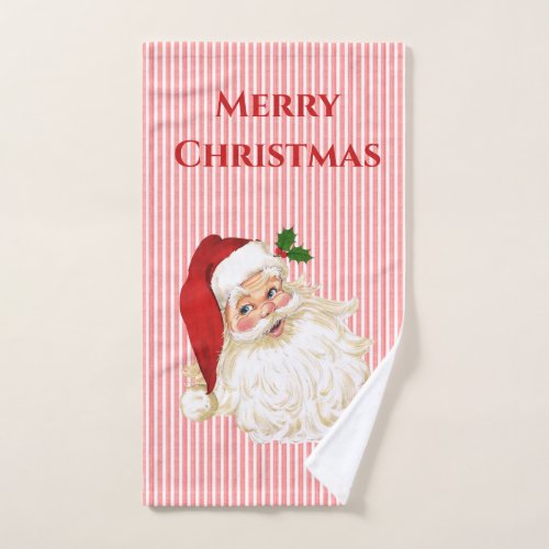 Old Fashioned Santa Claus Hand Towel