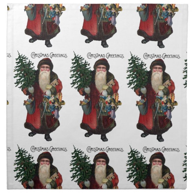 Old Fashioned Santa Claus Napkin (Front)