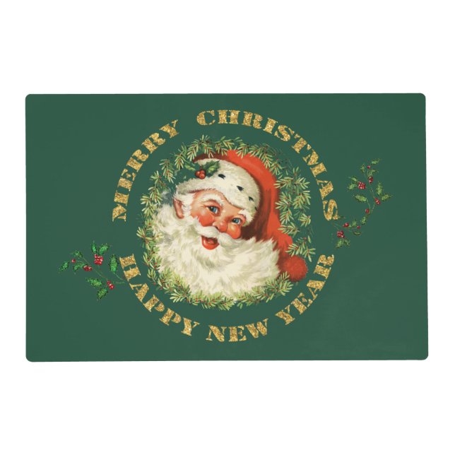 Old Fashioned Santa Claus Placemat (Front)