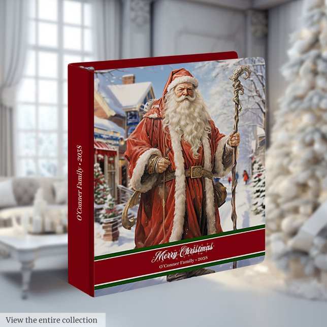 Old Fashioned Santa Claus Ring Binder Album Book (Old Fashioned Santa Claus Ring Binder Album Book)