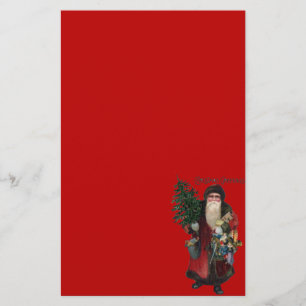 Old Fashioned Santa Claus Stationery