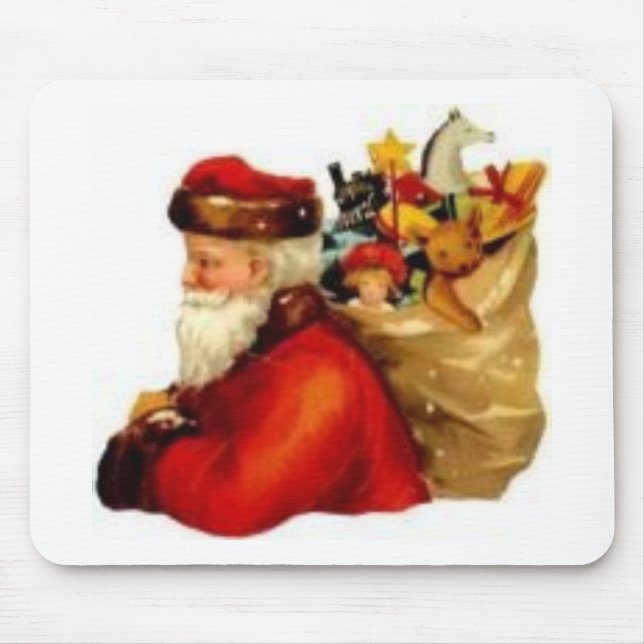 Old Fashioned Santa Mouse Pad (Front)