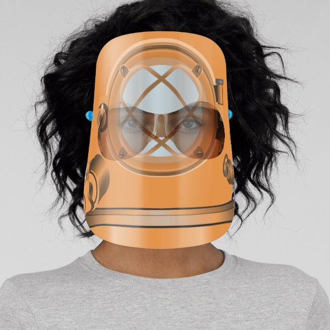 Old Fashioned Scuba Dive Helmet Face Shield (Insitu)