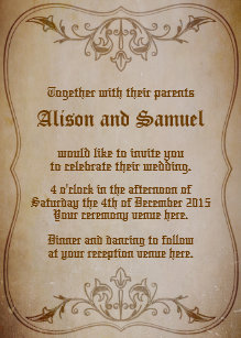 Old Fashioned Wedding Invitations Zazzle Old Fashioned Sepia Wedding Invitation