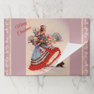 Old Fashioned Shopping Christmas Placemat