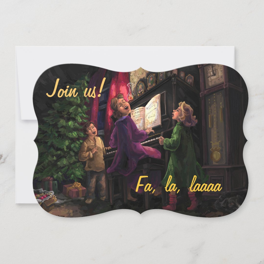 Old Fashioned Sing Along Party Invitation | Zazzle