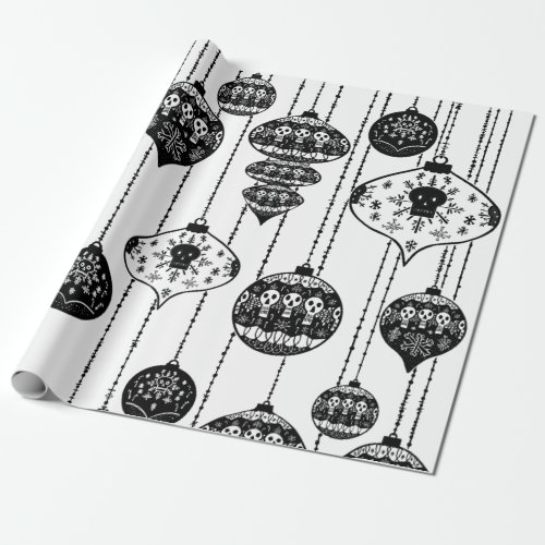 Old Fashioned Skull Wrapping Paper Print