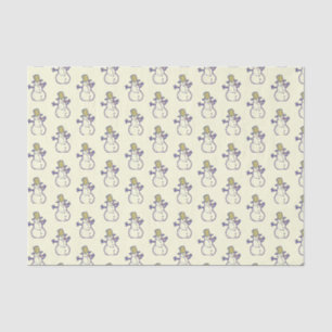 Old Fashioned Snowman Tissue Paper