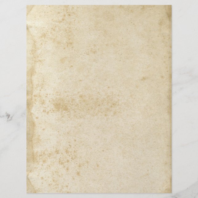 Old Fashioned Stained Blank Paper (Front)