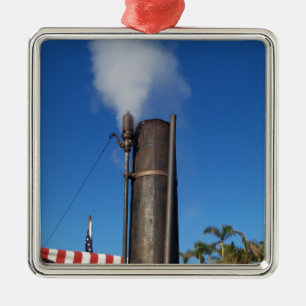 Old Fashioned Steam Whistle Metal Ornament