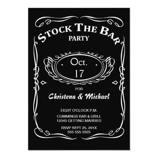 Bar Shower Invitations 10