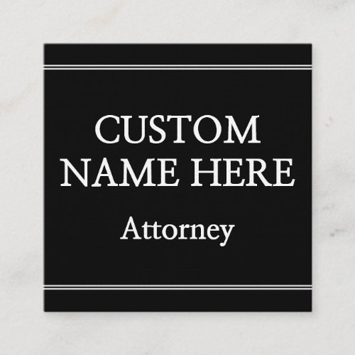 Old Fashioned Style Lawyer Business Card