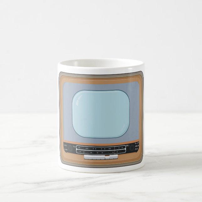 Old Fashioned Television Retro TV Coffee Mug (Center)
