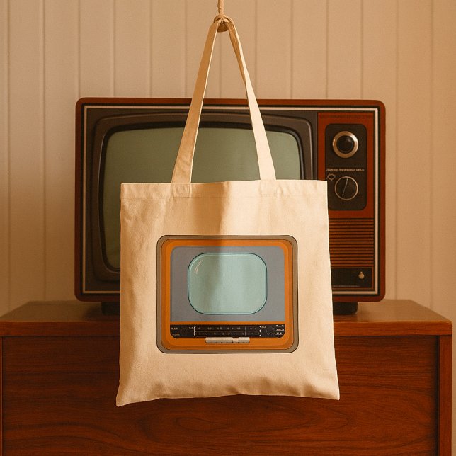 Old Fashioned Television Retro TV Tote Bag (Creator Uploaded)
