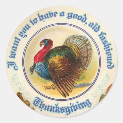 Old Fashioned Thanksgiving Sticker