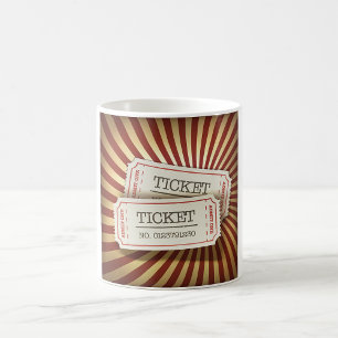Old Fashioned Ticket Stub Carnival Theme Coffee Mug