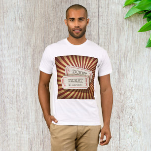Old Fashioned Ticket Stub Carnival Theme T-Shirt