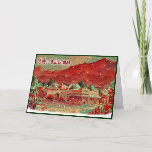 Old Fashioned Tubac Christmas Card (Front)
