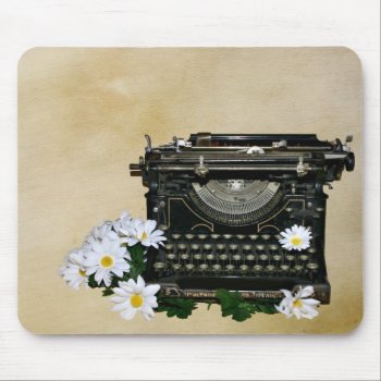 Old Fashioned Typewriter Mouse Pad by deemac1 at Zazzle