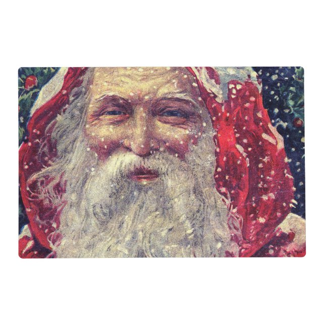 Old-fashioned Victorian Saint Nicholas Placemat (Front)