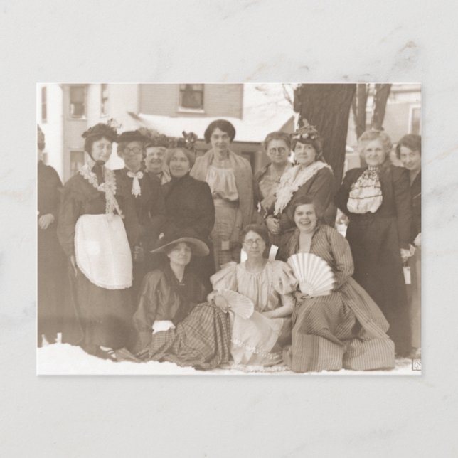 Old Fashioned Victorian Women Era Postcard (Front)