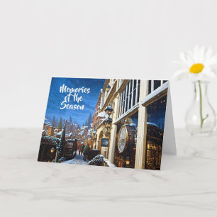 Old Fashioned Village Christmas Card