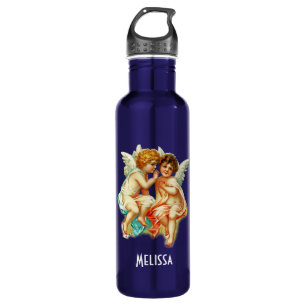 Old Fashioned Vintage Cherub Angels Stainless Steel Water Bottle