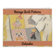 Old Fashioned Vintage Quilt Patterns Blocks Calendar