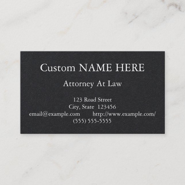 Old Fashioned, Vintage Style Business Card (Front)