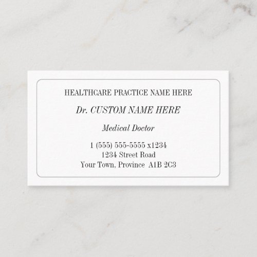 Old Fashioned Vintage Style Business Card