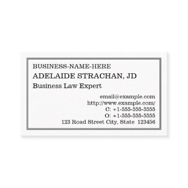 Old Fashioned, Vintage Style Business Card Old Fashioned, Vintage Style Business Card
